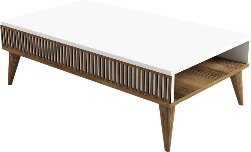 Lissione Sofabord 105 cm - Valnøtt/Hvit