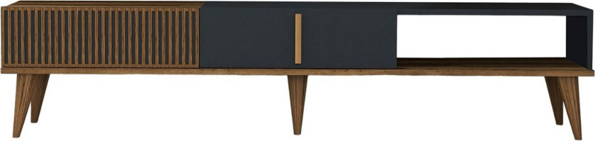 Lissione Tv-benk 180 cm - Valnøtt/Antrasitt