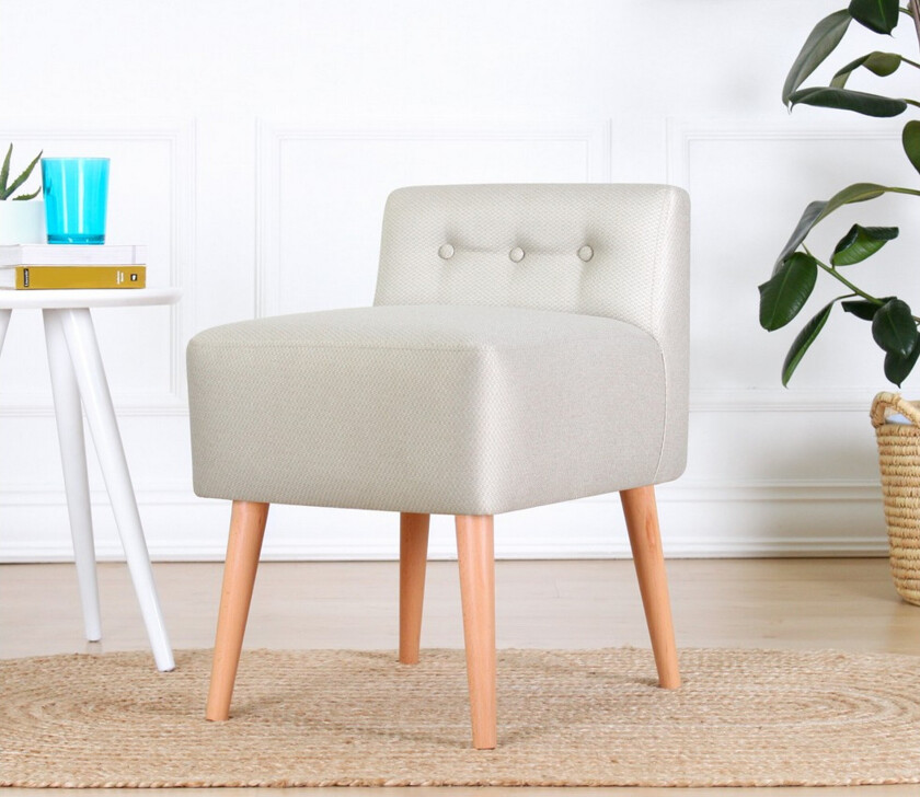 Anaro Sittepuff 43 cm Rektangulær - Beige