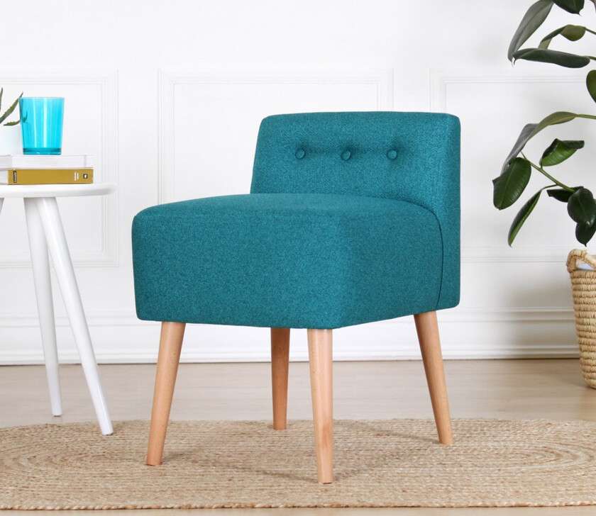 Anaro Sittepuff 43 cm Rektangulær - Grønn