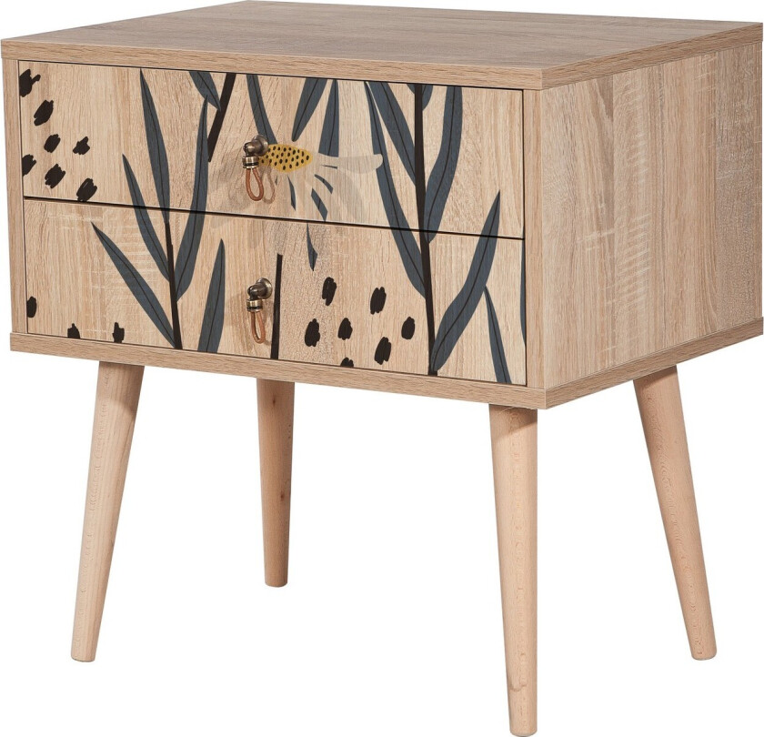 Bertoaria Nattbord 60x40 cm Brun - Hanah Home