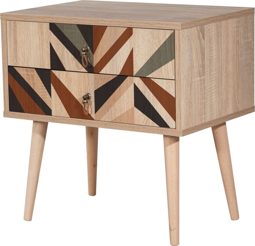 Bertoaria Nattbord 60x40 cm Brun - Hanah Home