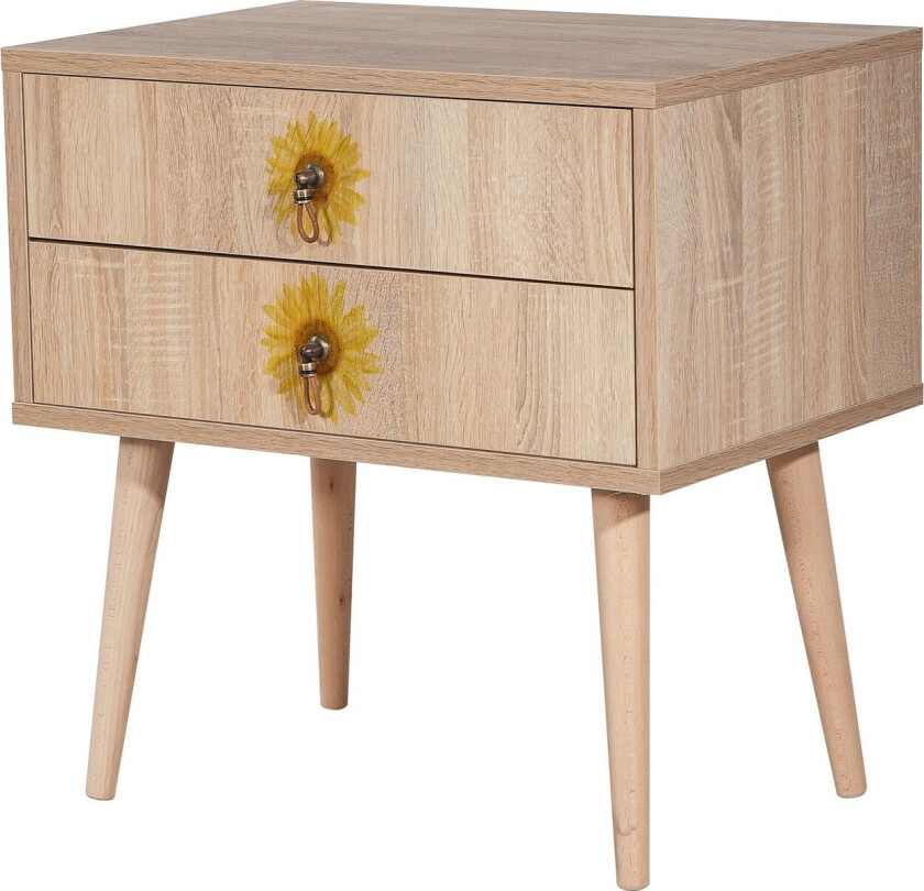 Bertoaria Nattbord 60x40 cm Brun - Hanah Home