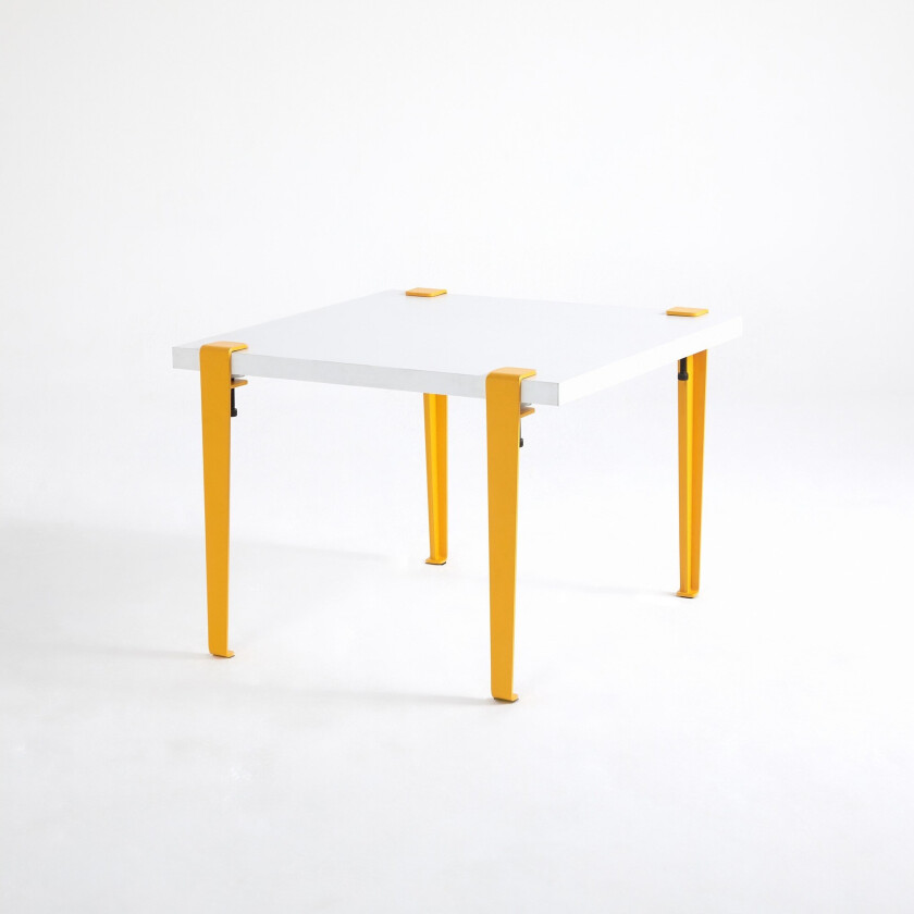 Halicheron Sofabord 60x60 cm Hvit/Gul - Hanah Home