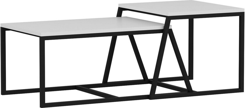 Minimal Sofabord 75x50 cm Hvit - Hanah Home