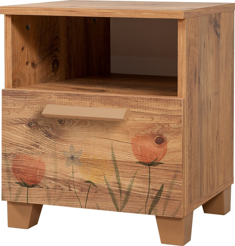 Leva Nattbord 45x40 cm Brun - Hanah Home