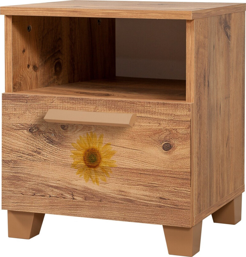 Leva Nattbord 45x40 cm Brun - Hanah Home