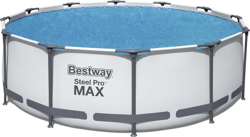 Flowclear solbeskyttelse/bassengtrekk til over bakken basseng - 3,66 m Blå - Bestway