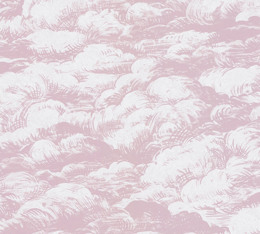 Cloud Tapet Jungle Chic Uvevd Rosa Hvit - AS Creation