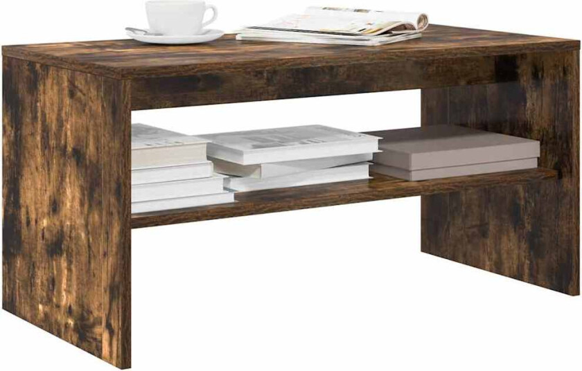 TV-benk røkt eik 80x40x40 cm konstruert tre