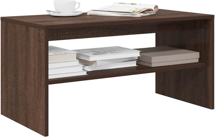 TV-benk brun eik 80x40x40 cm konstruert tre