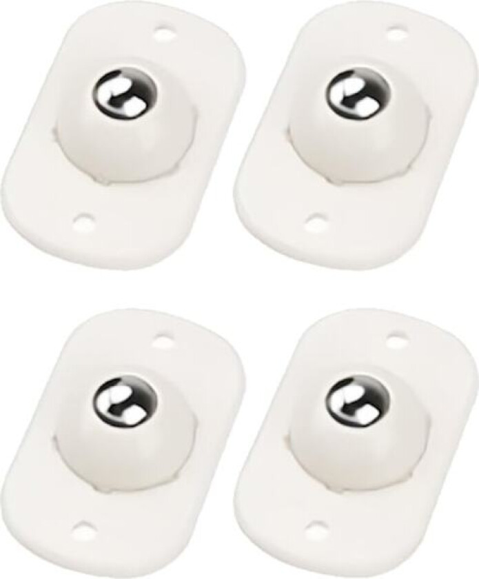 Små Møbelhjul, Selvklebende Svingbare Hjul, Flate Møbelhjul 360° Roterende Mobile Ruller