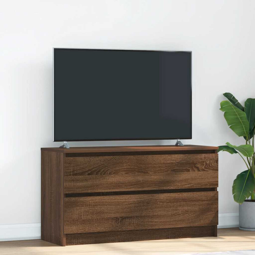 TV-benk sonoma eik 100x35x54 cm konstruert tre