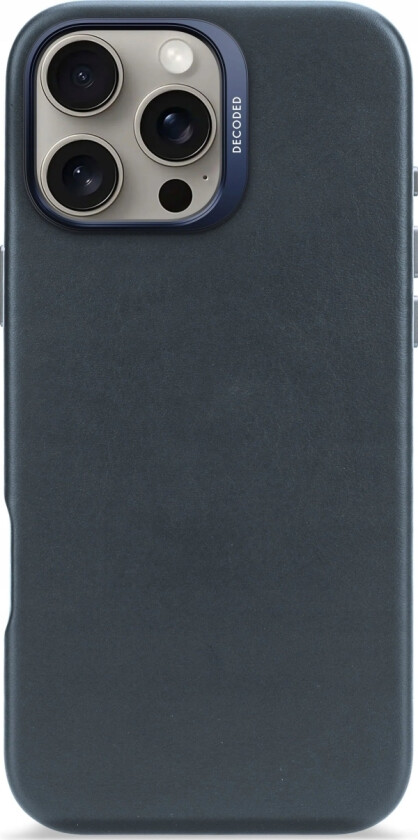 Leather Backcover - Skórzana Obudowa Ochronna Do Iphone 16 Pro Max Kompatybilna Z Magsafe (Navy)