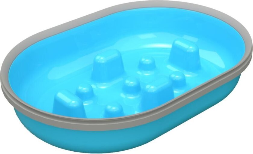 Slow Bowl for Feeders - Blue