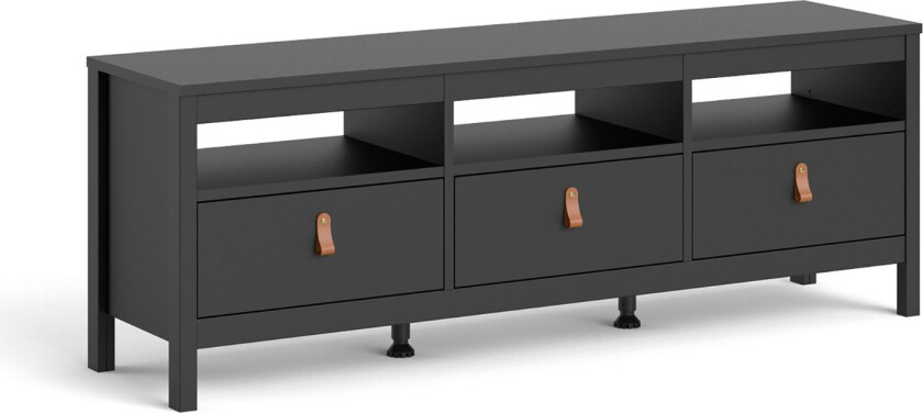 Vallvidera Tv-benk 151 cm - Svart/Natur