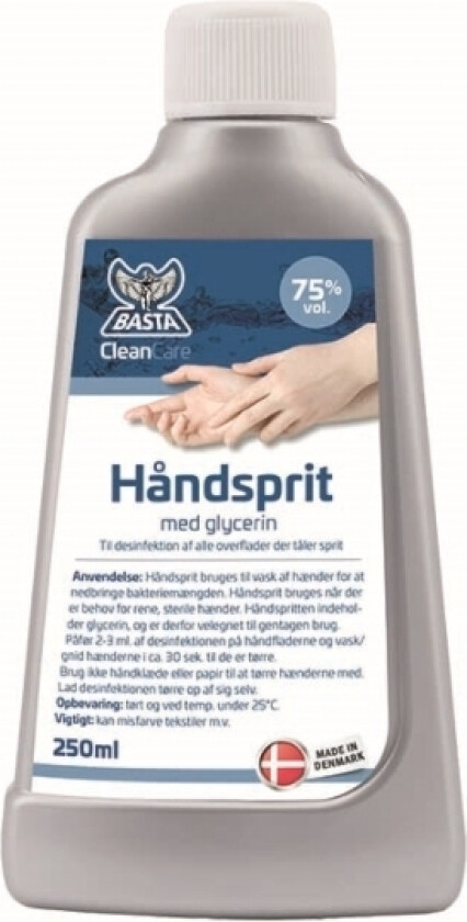 Basta Håndsprit 250Ml 75% Med Glycerin