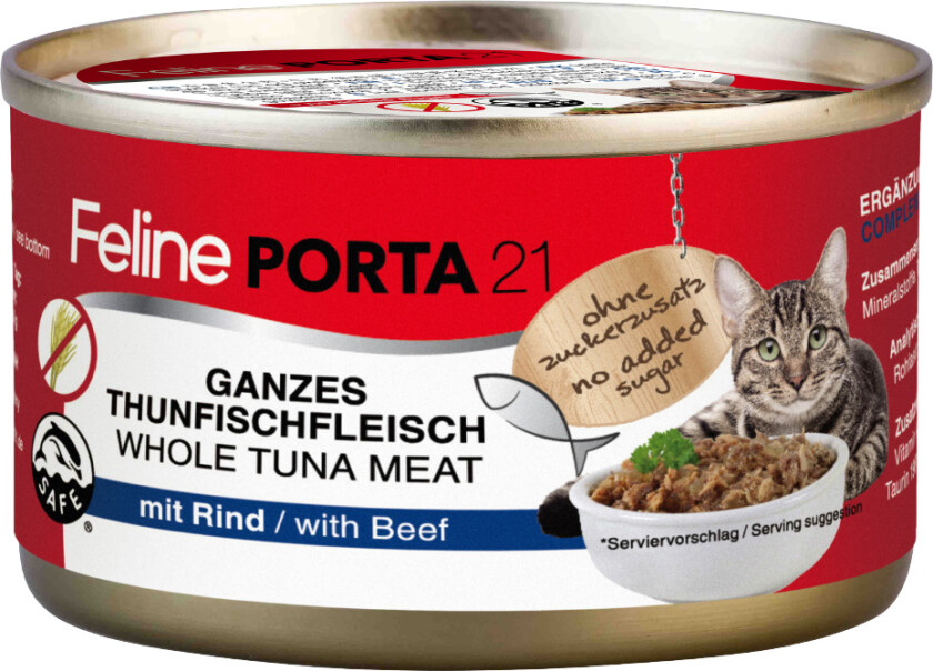 Feline Porta 21 Tunfisk og Biff (90 g)