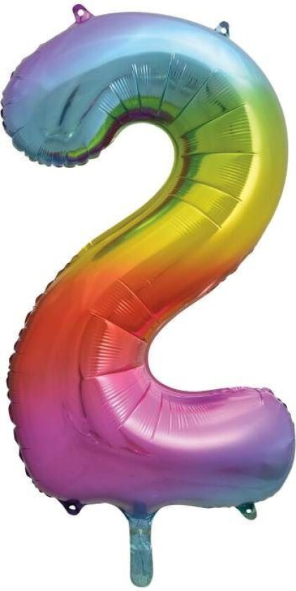 Tallballonger Regnbue 86cm