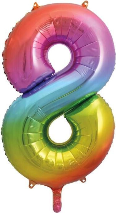 Tallballonger Regnbue 86cm