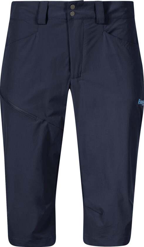 Bergans Of Norway Vandre Light Softshell Long Shorts Dame Navy Blue 36