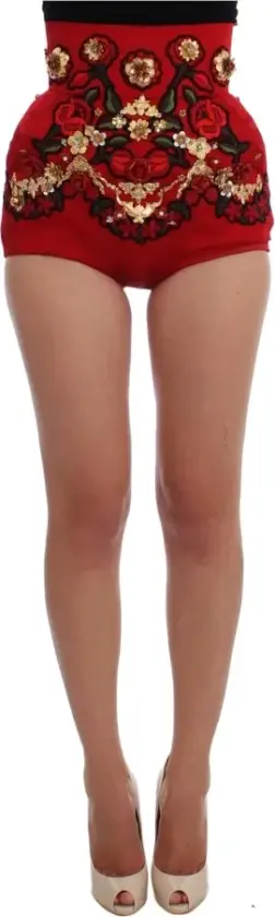 Dame, Shorts, Rød, S