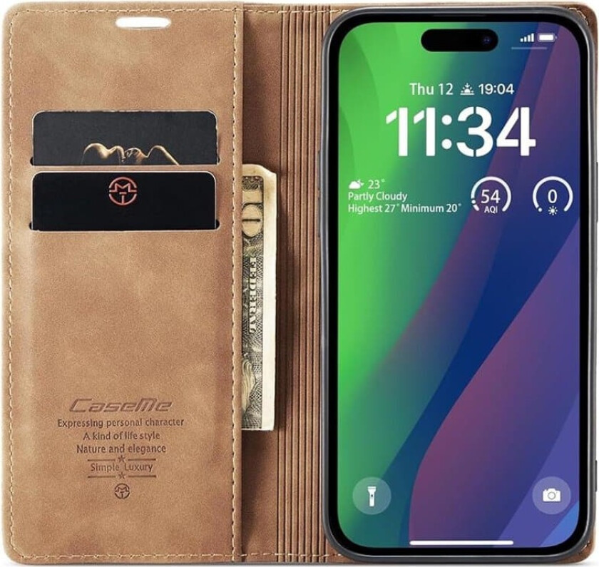 CaseMe mobildeksel 013 Apple iPhone 16 Pro Max - Brun