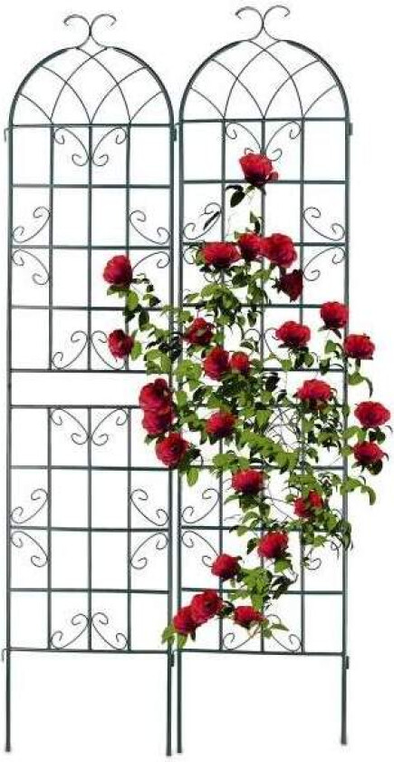 Trellis 220 cm sett med 2 grønne