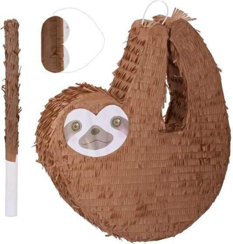 Pinata dovendyr med kølle og maske