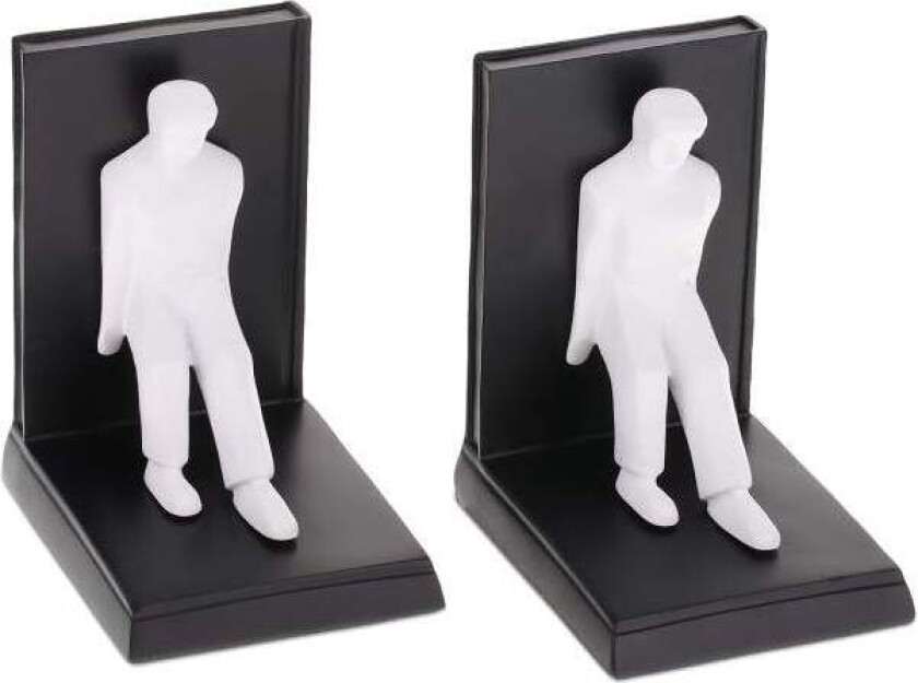 Menneskelig bokstøtte sett med 2