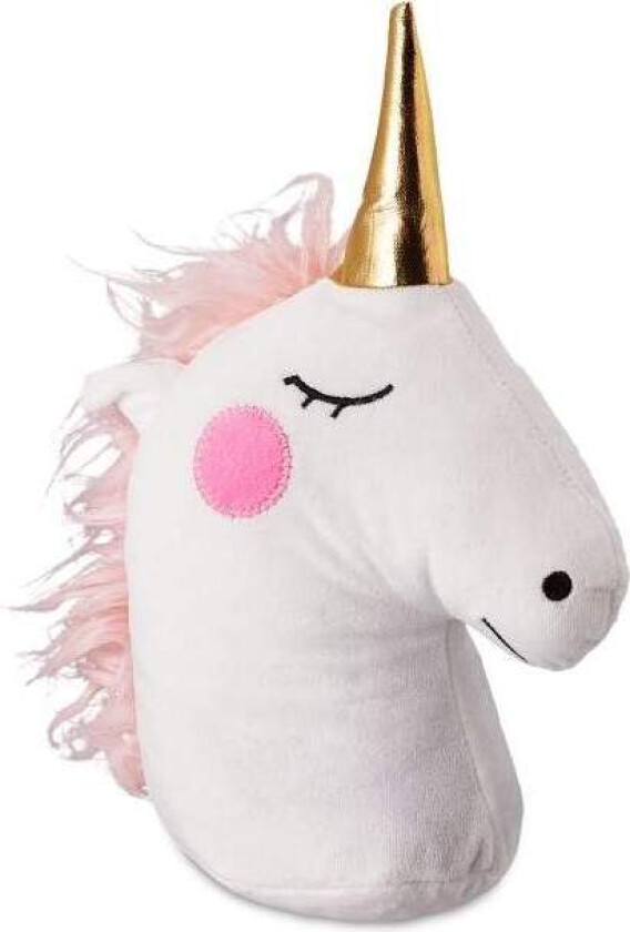 Unicorn dørstopper i hvitt