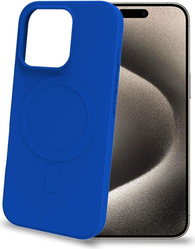 Cromomag Mykt gummideksel MagSafe-kompatibel iPhone 16 Pro Blue