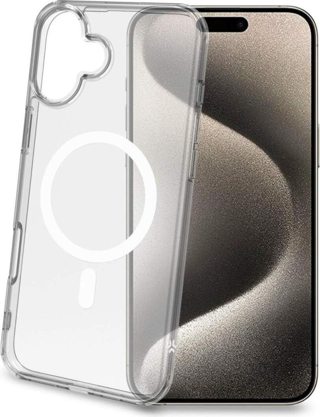 Gelskinmag TPU-deksel MagSafe-kompatibel iPhone 16 Plus Transparent