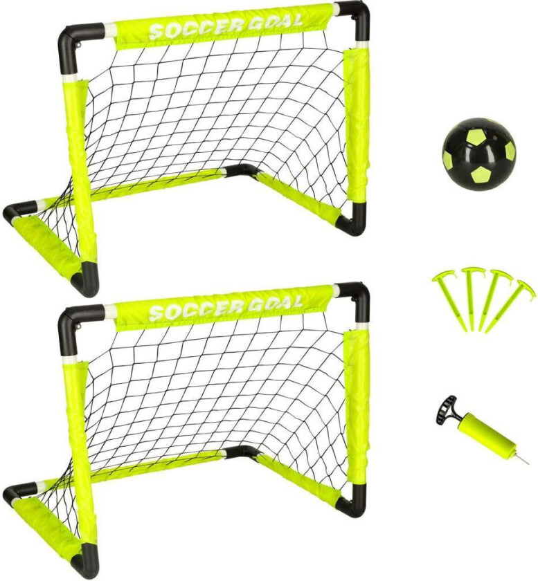 Fotballmål lite sett med pumpeball