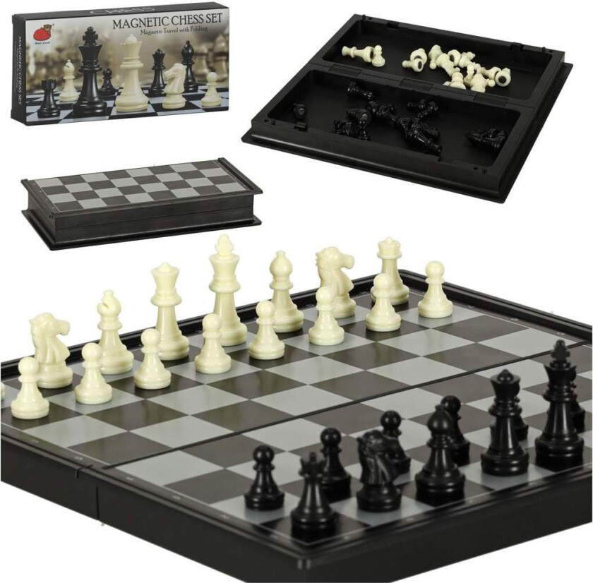 Magnetisk sjakk dam puslespill