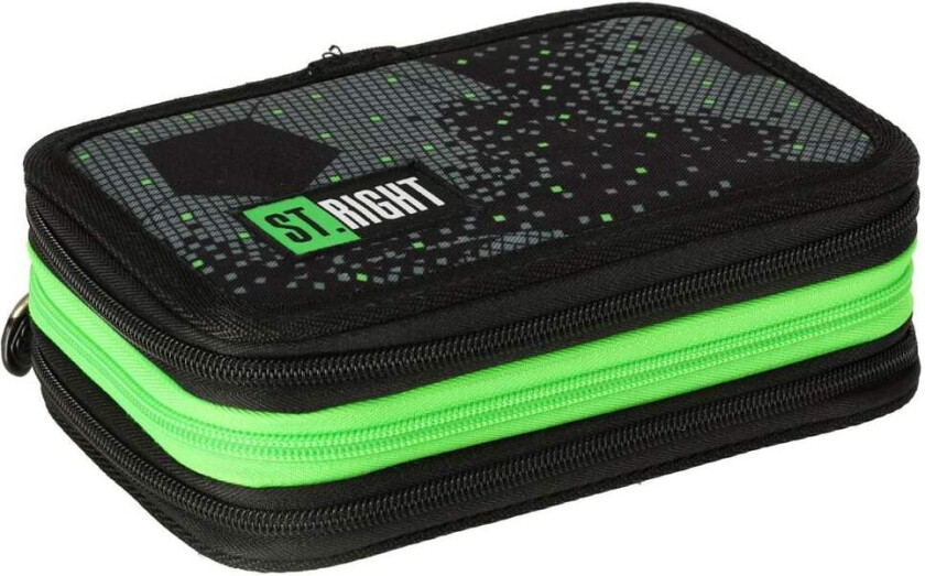 Trippelt pennal med tilbehør StRight Football