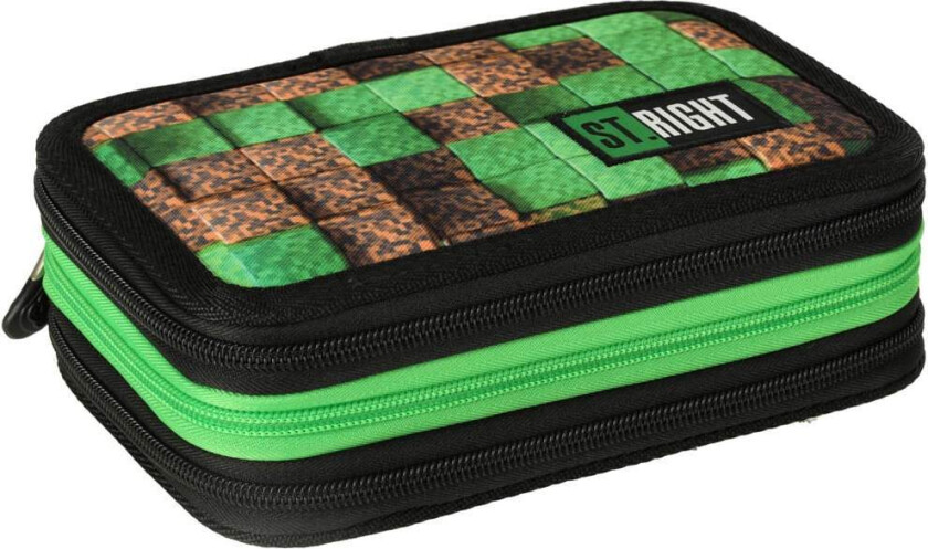 Trippelt pennal med tilbehør Pixel Cubes