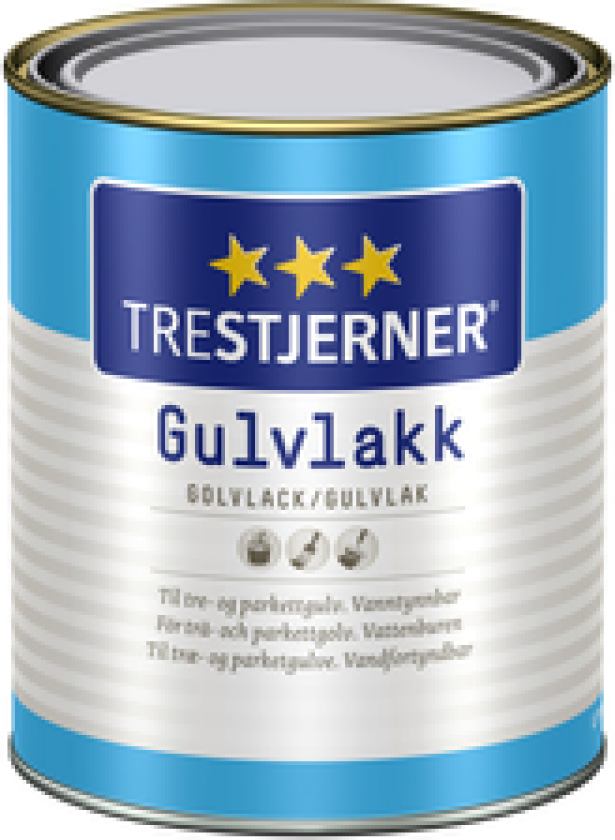 Gulvlakk vannbasert Halvblank 0,l