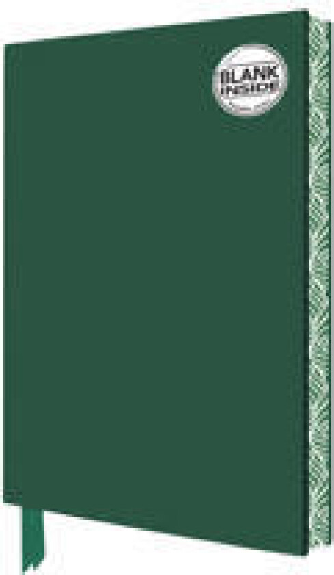 Racing Green Blank Artisan Notebook (Flame Tree Journals)