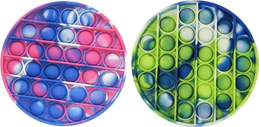 2-pak Pop It Fidget Toy Original - Flerfarget - NYTT