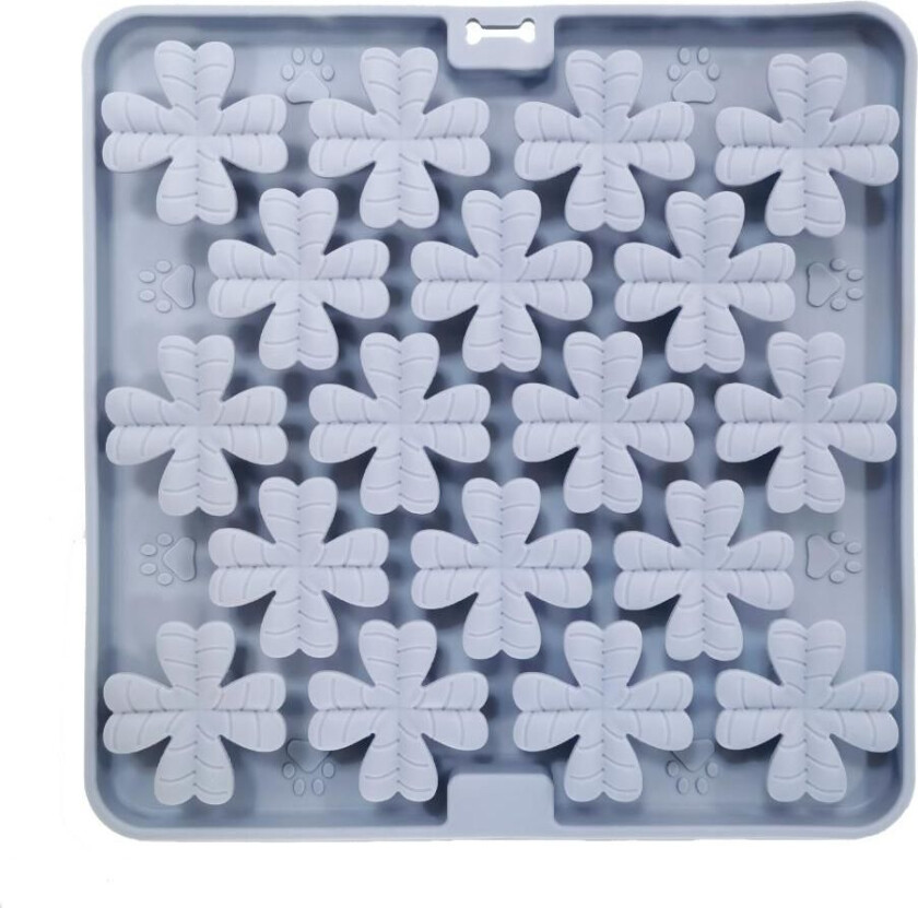 Lickmat Flower - Grey - 20x20cm