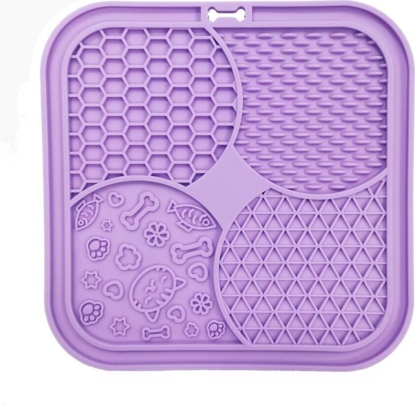 Lickmat for Cat - Lily - Purple - 20x20cm
