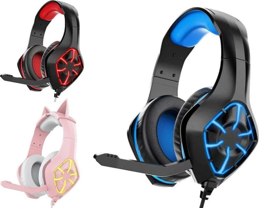 Gaming Headset - PC / Hörlurar GS-1000 med LED