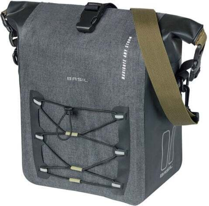 Bilde av Navigator Storm sykkelveske vanntett medium grå/sort