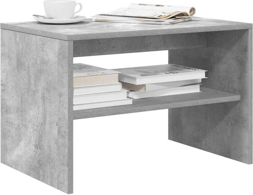 TV-benk betonggrå 60x40x40 cm konstruert tre