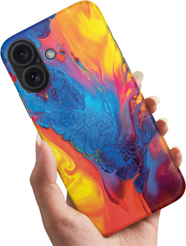 iPhone 16 Plus - Deksel/Mobildeksel Marmor