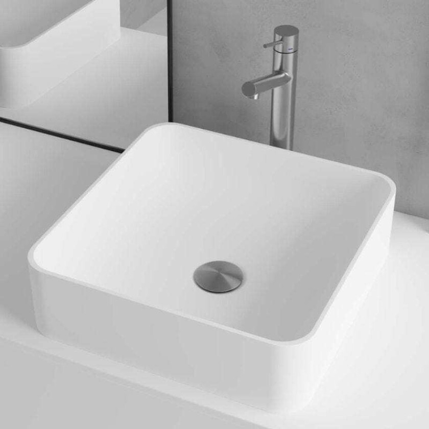 Solid S1 Bolleservant Hvit Matt