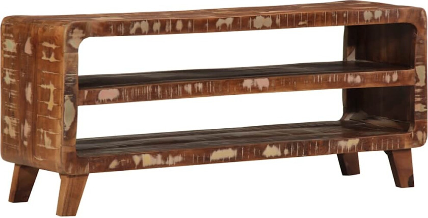 TV-benk 105x46x32 cm gjenvunnet heltre