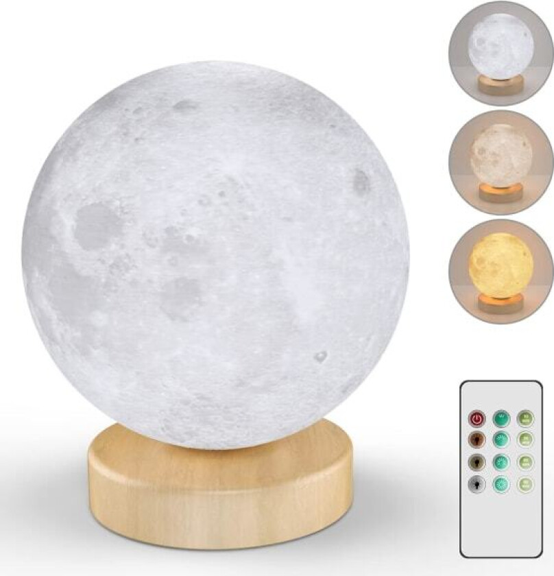 Trist lampe, Hiloshine UV-fri 10000 Lux lysterapilampe, dagslyslampe med 3 fargetemperaturer, justerbar lysstyrke