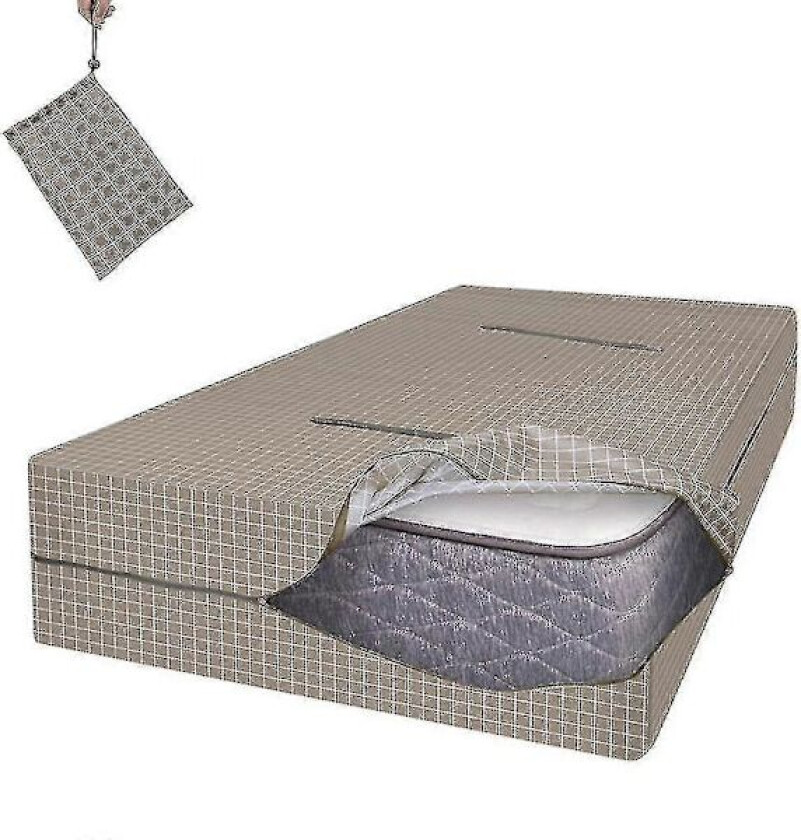 Bilde av Madrassoppbevaringspose Madrassbeskyttelsespose Vanntett støvtett M 208*160*38cm